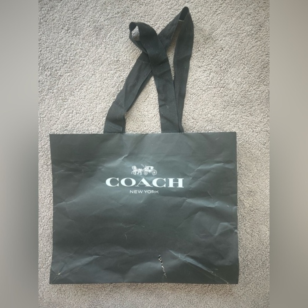 Coach Black Shopping Bag